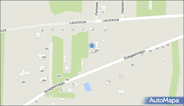 Tuszyn, Ściegiennego Piotra, ks., 48c, mapa Tuszyn