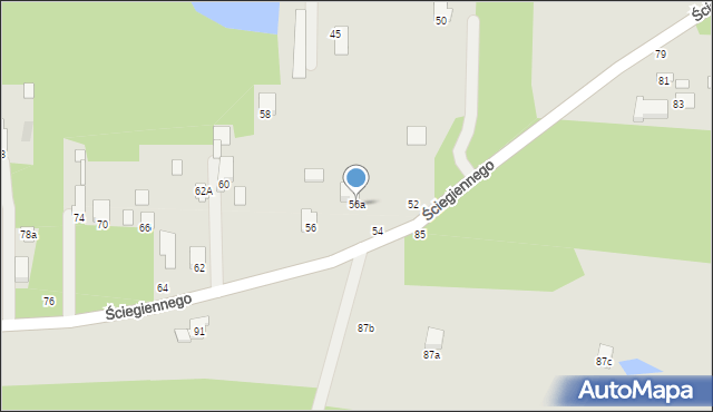 Tuszyn, Ściegiennego Piotra, ks., 56a, mapa Tuszyn