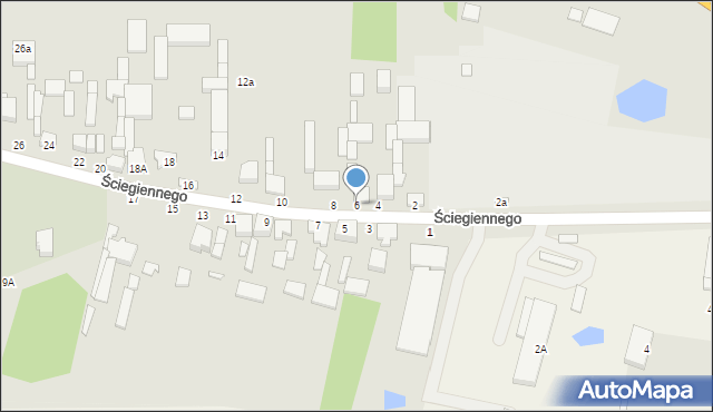 Tuszyn, Ściegiennego Piotra, ks., 6, mapa Tuszyn