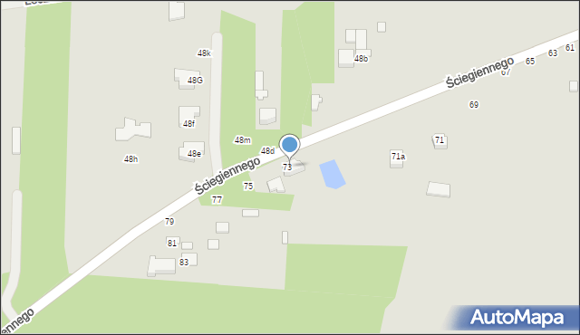 Tuszyn, Ściegiennego Piotra, ks., 73/75, mapa Tuszyn