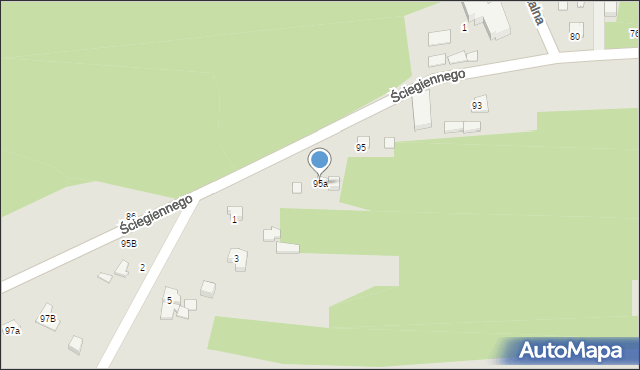 Tuszyn, Ściegiennego Piotra, ks., 95a, mapa Tuszyn