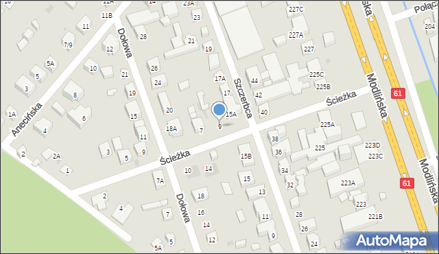 Warszawa, Ścieżka, 9, mapa Warszawy
