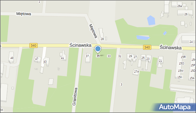 Wołów, Ścinawska, 35, mapa Wołów