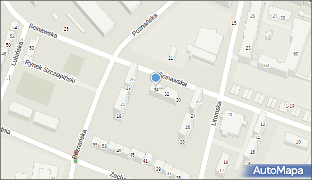 Wrocław, Ścinawska, 34, mapa Wrocławia