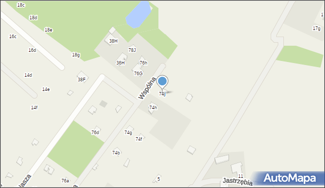 Arciechów, Serocka, 74j, mapa Arciechów