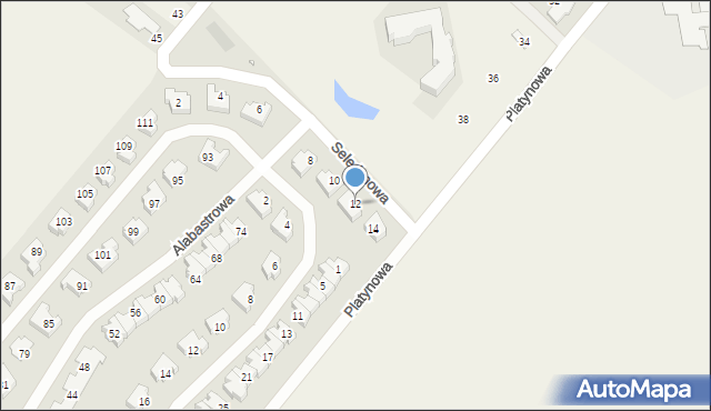 Baranowo, Seledynowa, 12, mapa Baranowo