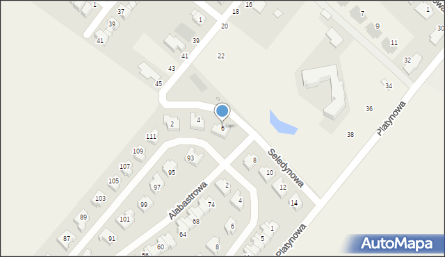 Baranowo, Seledynowa, 6, mapa Baranowo