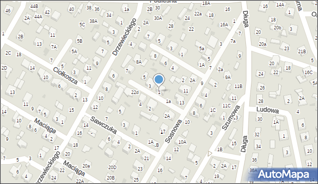 Biała Podlaska, Sempołowskiej Stefanii, 1, mapa Białej Podlaskiej