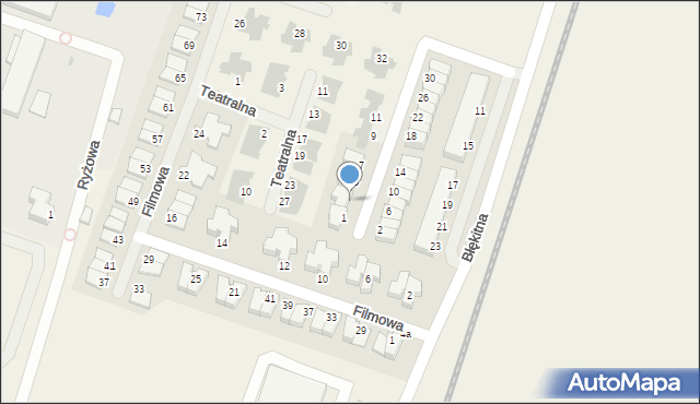 Bielany Wrocławskie, Serialowa, 3, mapa Bielany Wrocławskie
