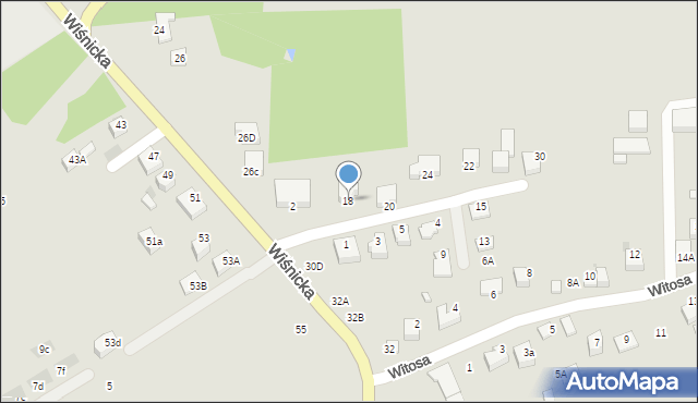 Bochnia, Serafińskich, 18, mapa Bochni