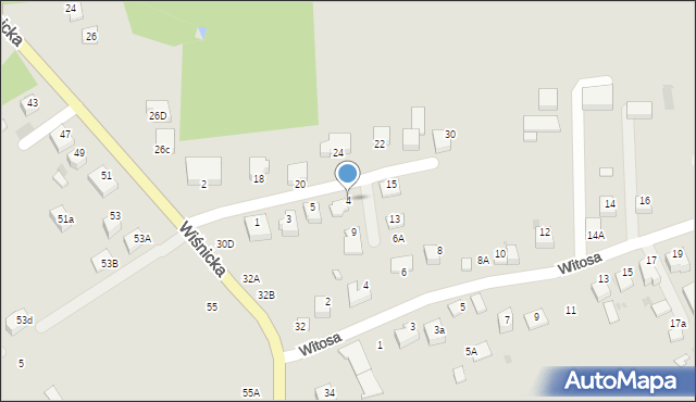 Bochnia, Serafińskich, 4, mapa Bochni