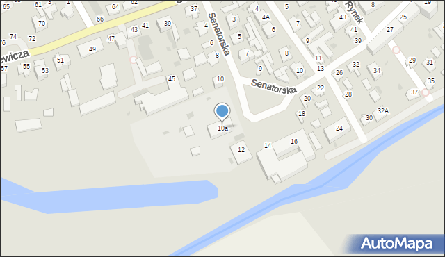 Brańsk, Senatorska, 10a, mapa Brańsk