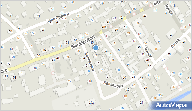 Brańsk, Senatorska, 3, mapa Brańsk