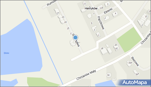 Chrzanów Mały, Sernikowa, 3, mapa Chrzanów Mały
