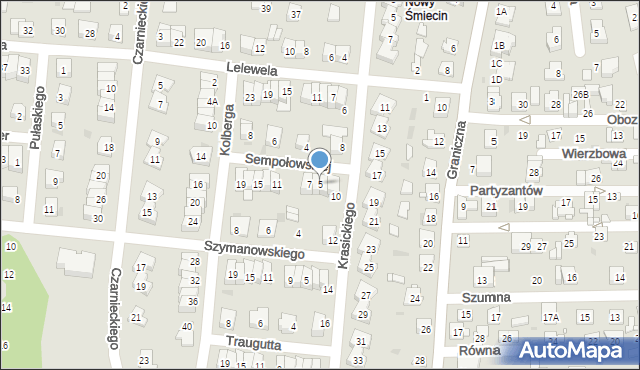 Ciechanów, Sempołowskiej Stefanii, 5, mapa Ciechanów