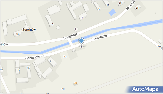 Dobromierz, Serwinów, 5, mapa Dobromierz