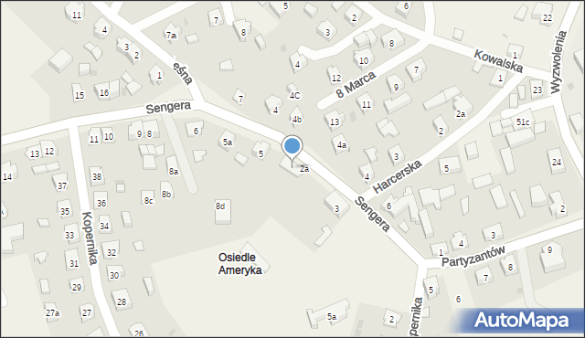 Dziemiany, Sengera Karola, 3a, mapa Dziemiany