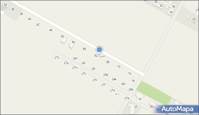 Falenty Nowe, Sekretna, 64, mapa Falenty Nowe