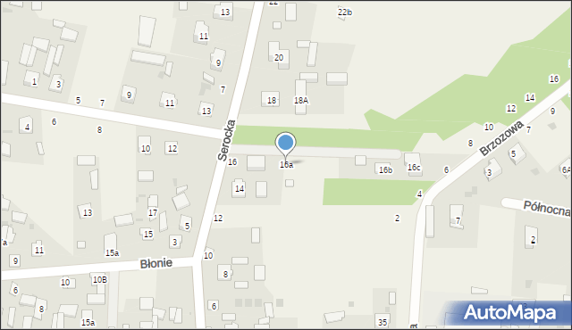 Firlej, Serocka, 16a, mapa Firlej