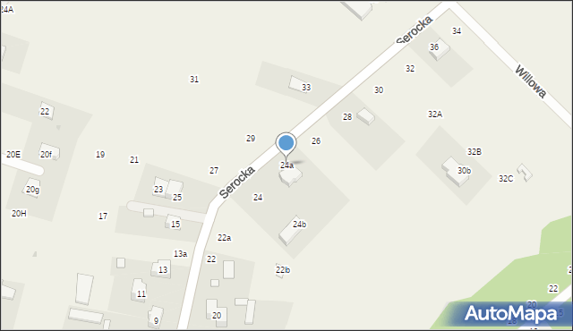 Firlej, Serocka, 24a, mapa Firlej