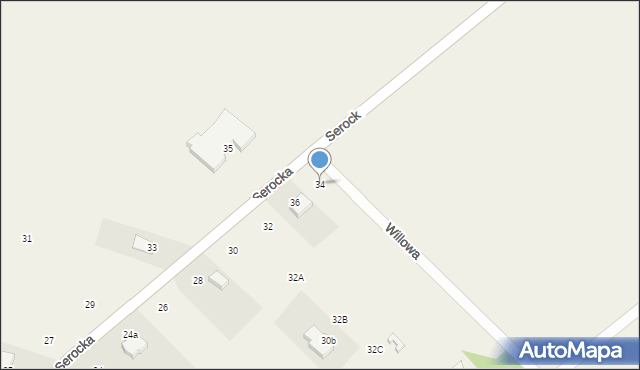 Firlej, Serocka, 34, mapa Firlej