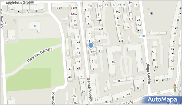 Gdańsk, Seredyńskiego Mariana, 3, mapa Gdańska