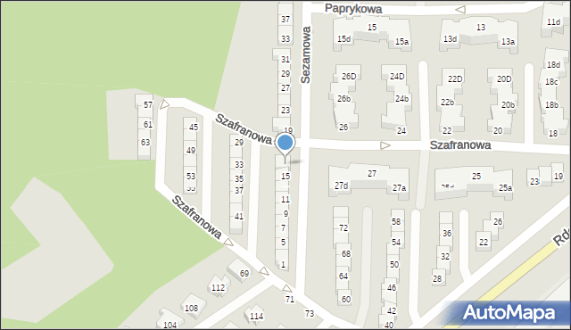 Gdynia, Sezamowa, 17, mapa Gdyni