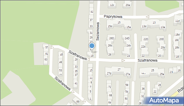 Gdynia, Sezamowa, 21, mapa Gdyni