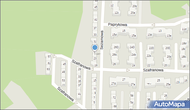 Gdynia, Sezamowa, 25, mapa Gdyni