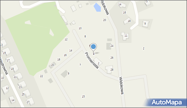 Jonkowo, Serdeczna, 4, mapa Jonkowo