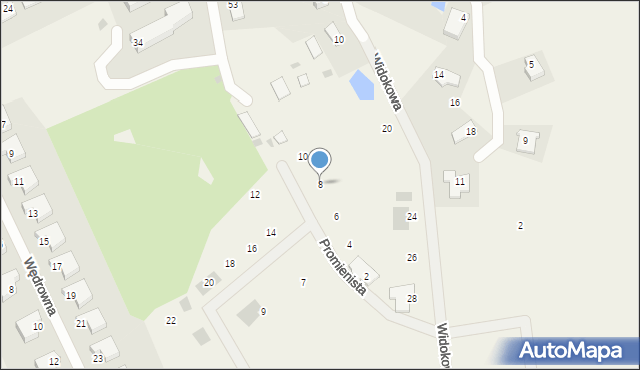 Jonkowo, Serdeczna, 8, mapa Jonkowo