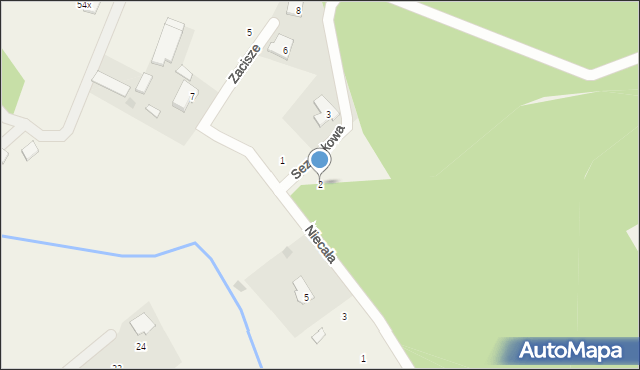 Józefów, Sezamkowa, 2, mapa Józefów