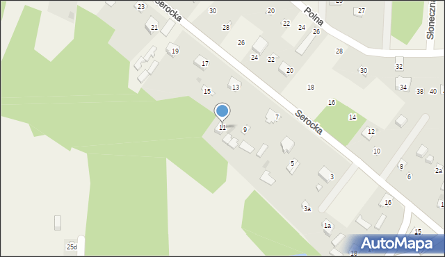 Kania Nowa, Serocka, 11, mapa Kania Nowa