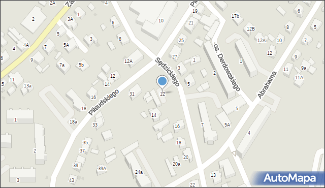 Kartuzy, Sędzickiego Franciszka, 12, mapa Kartuzy