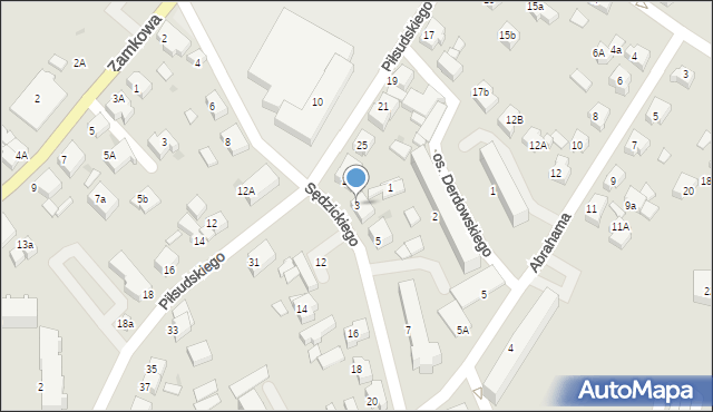 Kartuzy, Sędzickiego Franciszka, 3, mapa Kartuzy