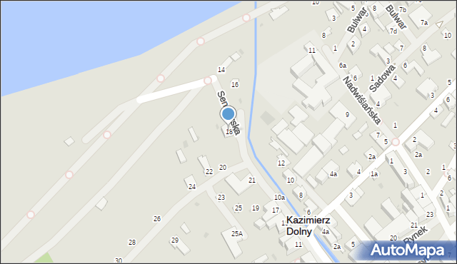 Kazimierz Dolny, Senatorska, 18, mapa Kazimierz Dolny