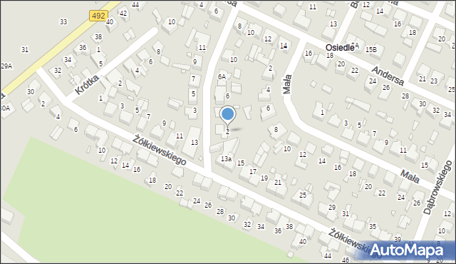 Kłobuck, Sebyły Władysława, 2, mapa Kłobuck