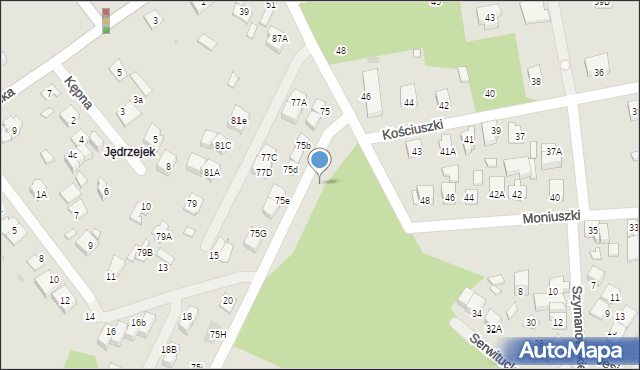 Kobyłka, Serwitucka, 65a, mapa Kobyłka