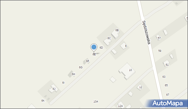 Kolbuszowa Górna, Sędziszowska, 6E, mapa Kolbuszowa Górna