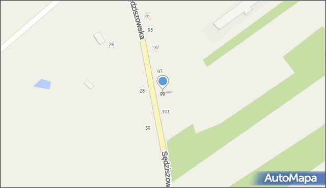 Kolbuszowa Górna, Sędziszowska, 99, mapa Kolbuszowa Górna