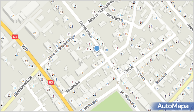 Kolno, Senatorska, 7, mapa Kolno