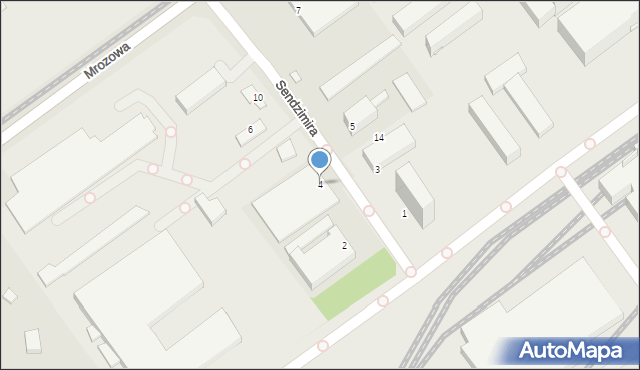 Kraków, Sendzimira Tadeusza, 4, mapa Krakowa