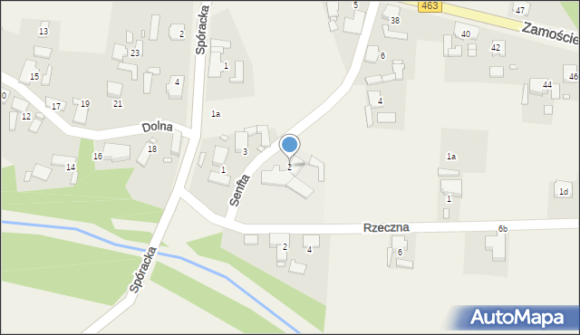 Krasiejów, Senfta Maksymiliana, ks., 2, mapa Krasiejów