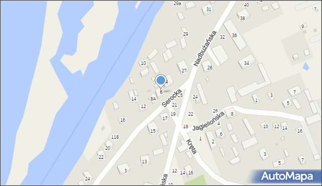 Kuligów, Serocka, 6, mapa Kuligów