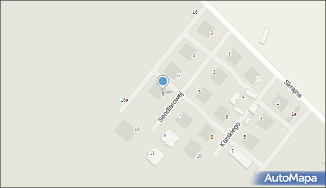 Kutno, Sendlerowej Ireny, 8, mapa Kutno