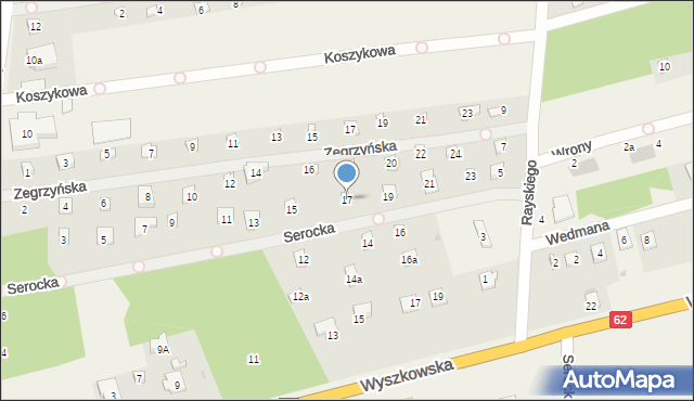 Łacha, Serocka, 17, mapa Łacha