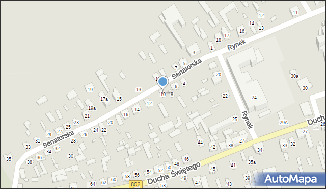 Latowicz, Senatorska, 10, mapa Latowicz