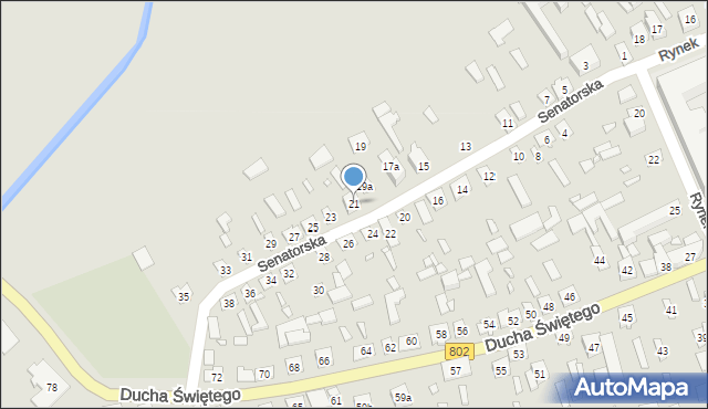 Latowicz, Senatorska, 21, mapa Latowicz