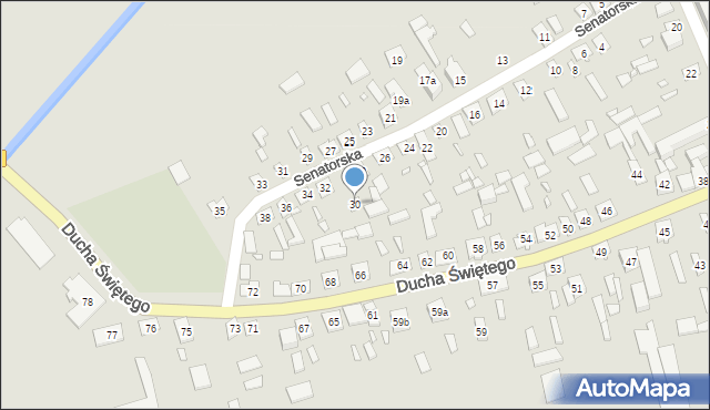 Latowicz, Senatorska, 30, mapa Latowicz