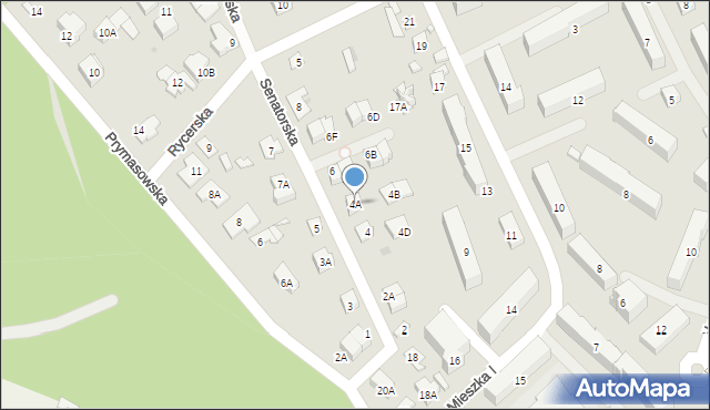Legionowo, Senatorska, 4A, mapa Legionowo